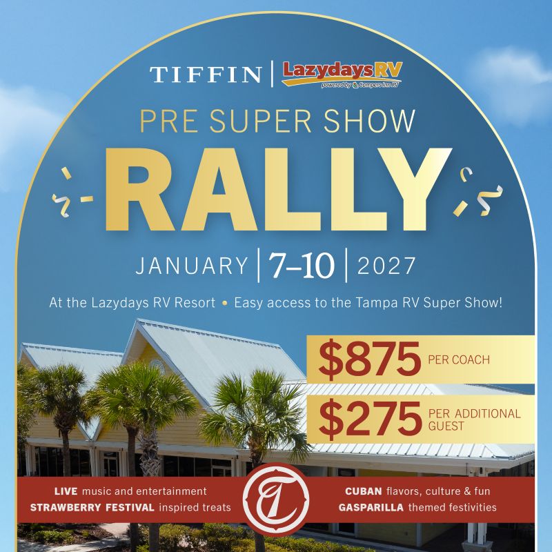 Tiffin Pre Super Show Rally
